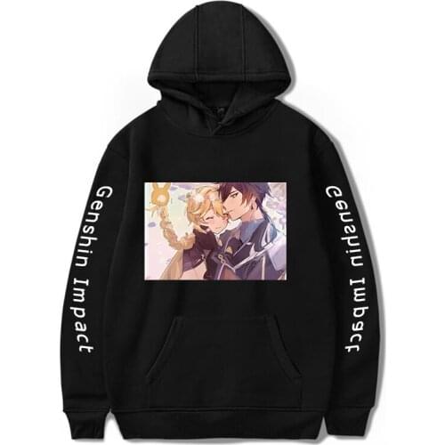 Genshin Impact casual Cool Print Hip Hop Hoodies Hot Game Plus Size Women/Men Graphic Fashion Top Streetwear Fashion Sweatshirts