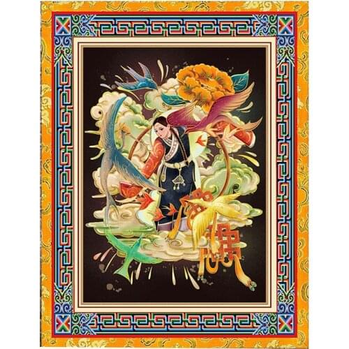 Tibet Crane Tapestry Women Wall Hanging Bedroom Carpet Wall Background Livingroom Blanket