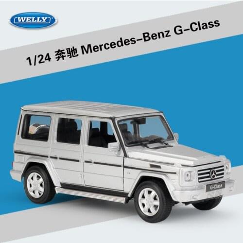 WELLY 1:24 High Simulation Benz G-Class City SUV Cross Country Diecast Car Alloy Classic Model Car Toys For Boys Gift Collection