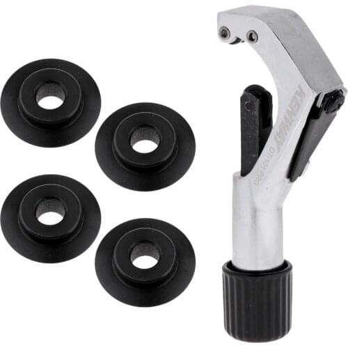 Bike Bicycle Pipe & Tube Cutter & 4 Spare Wheels Disc Replacement Black Cycling Repair Tools