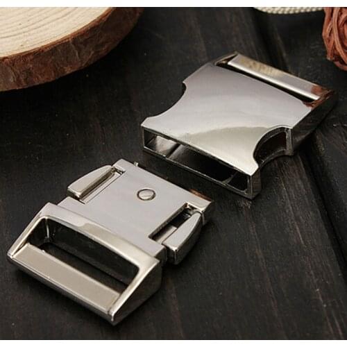 1Pc Metal Belt Buckle Side Release Curved Belt Buckle for Bag DIY Paracord Buckles Bracelet Trinket Bracelet Accessories