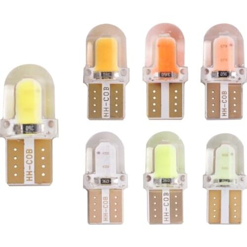 10/5/1 pcs Led t10 w5w 194 168 COB led car Parking Bulb Auto Wedge Clearance Lamp CANBUS Silica Bright White License Light Bulbs