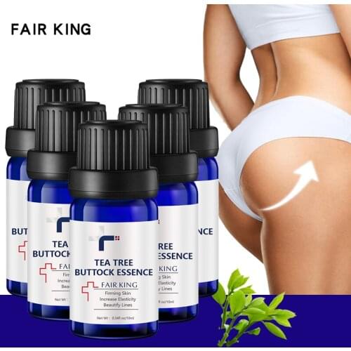 5PCS FAIR KING Buttock Enhancement Essential Oil Enlargement Hip Enhancer Ass Lift Up Plant Extract Massage Oil 10ml