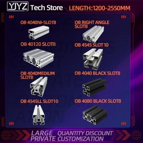 Aluminum profile European standard 40160-50100 industrial aluminum profile mask machine accessories square tube frame