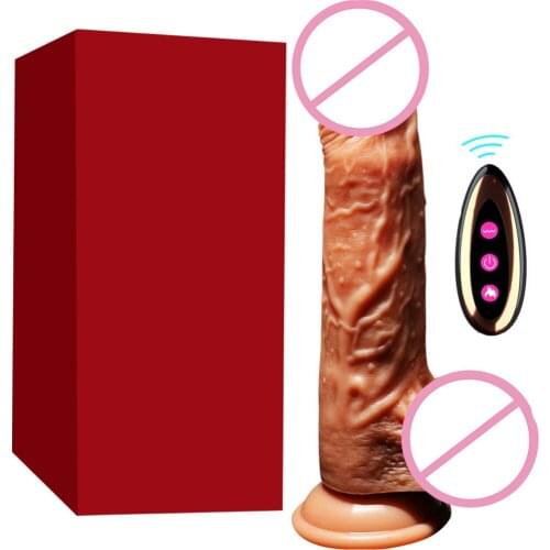 Wireless Vibrator Telescopic For Women Huge Dildos Vibrador Heating Skin Feeling Realistic Penis Super Huge Big Dildo Silicone
