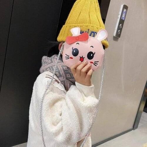 Kids' Shoulder Bags Fashion PU Single-shoulder Simple Pouch Children Gift Cross-body All-match Girls New