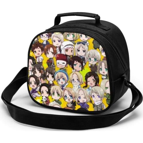Hetalia,Axis Powers Children fashion lunch bag thermal insulated bag travel casual insulated picnic bag