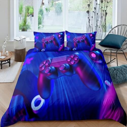 Fanaijia Game Among Bedding Set Suit Kid Quilt Cover Cartoon Game 3D Printed Bed Child Spead Bedroom Bed Duvet Cover Bedclothes