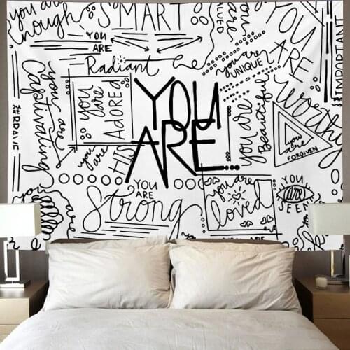 Creative Graffiti Tapestry Wall Hanging Hippie Wall Carpet Beach Bohemia Tapestry Mandala Women Men Tapiz Art Blanket Tablecloth