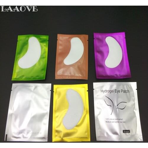 LAAOVE Wholesale 100 pairs/lot eyelashes Paper Patches Eye Pads Women makeup tools eyelash extension lint