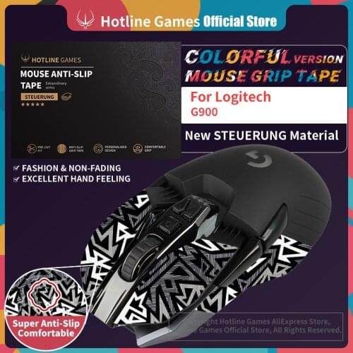 Hotline Games Mouse Grip Tape for Logitech G900 / G903 Wireless Gaming Mouse Anti-slip Tape [Color-Ice Peak]