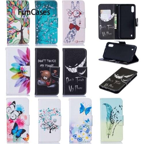 Little Tree PU Leather Cases For coque Samsung A10 PU Leather Phone Case sFor Protector Samsung Galaxy accesorios M10 M30 M20