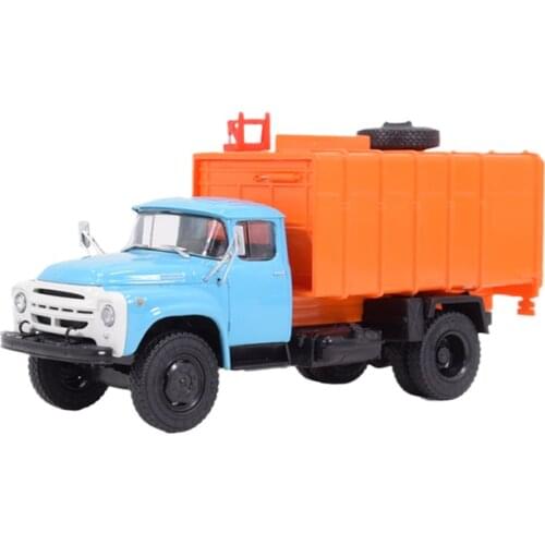 1:43 Scale Soviet Garbage Disposal Truck Russia Plastic Simulation Engineering Car Model Collectible Display Gift Hot Toys