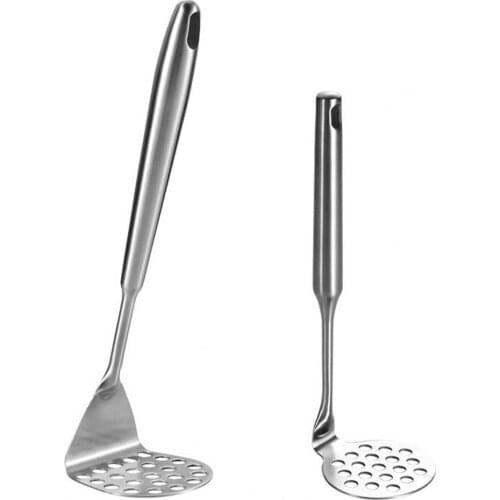 Potato Masher Anti-rust Lightweight Stainless Steel Potato Smasher Round Holes Food Masher for Kitchen Accessories