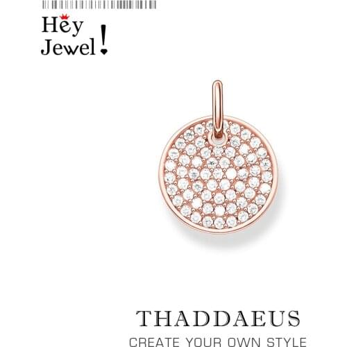 Pendant Sparkling Circles Disc,2020 Summer New Fashion 925 Sterling Silver Romantic Jewelry Europe Bijoux Gift For Woman