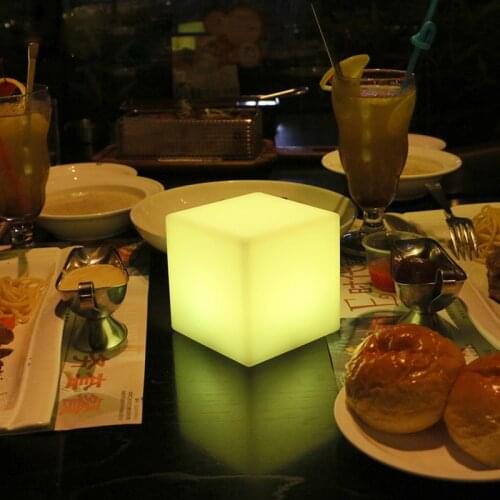 LED Cube Table Lamp Children’s Favorite Luminous Cube AA Battery Night Light Party Camping Decoration Lights