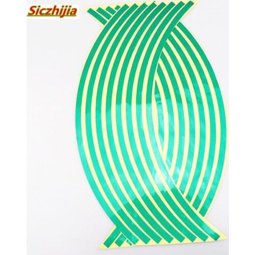 Styling car 15 and motorcycle "15"-18" wheel sticker 5 color reflective sticker for Hyundai ix35 iX45 iX25 i20 i30 Sonata,Verna