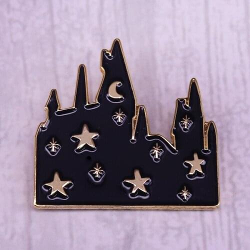 Magical school night brooch