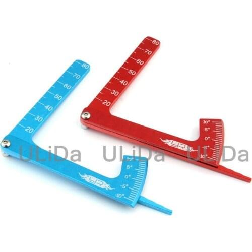 Yeah Racing 3 in 1 YR CNC Aluminum Suspension Ride Height & Camber Gauge Tool Red for 1/10 RC Car