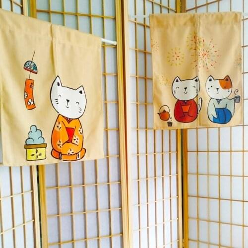 Japanese decor curtain for Living rooms Decoration Interior for Home Window Blinds Curtains for the Room CurtainTextile Garden