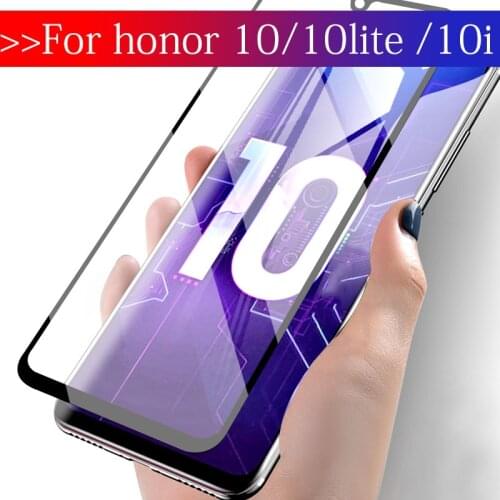 Safety Glass on Honor 10 Lite HRY-LX1 Tempered Protective Glas For Huawei Honer 10i HRY-LX1T 10Lite Film Screen Protector Light