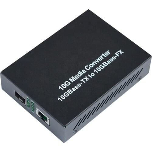 10g SFP Fiber optic media converter to rj45
