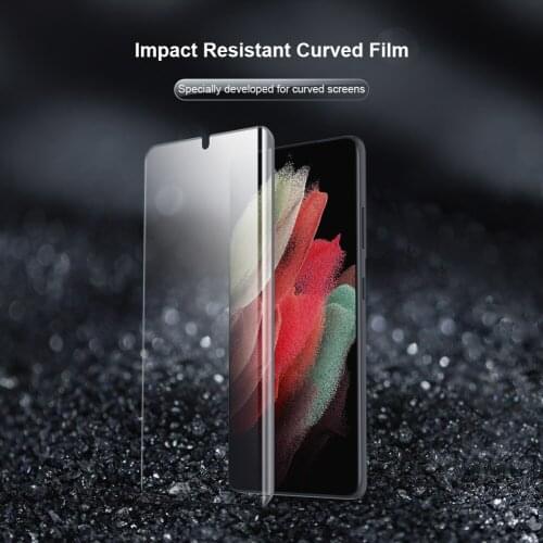 2pcs/lot NILLKIN 3D Curved Tempered Glass For Samsung Galaxy S21 Ultra Full Screen Glue Cover Protective oleophobic