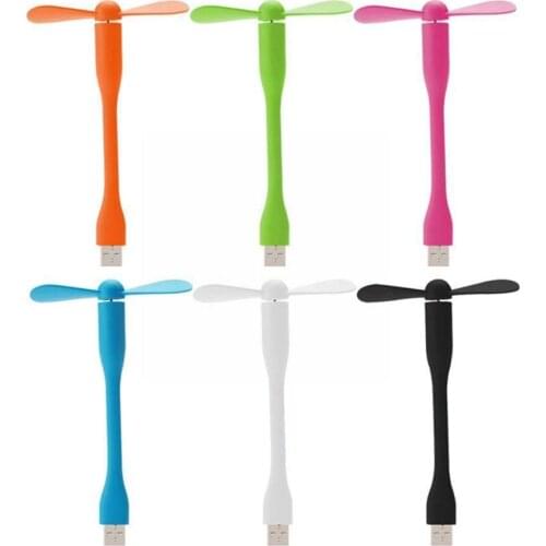 2 In 1 Creativty USB Fan Flexible Portable Removable And For All Mini USB Output Power USB LED Gadgets USB Supply Lamp Light I6M