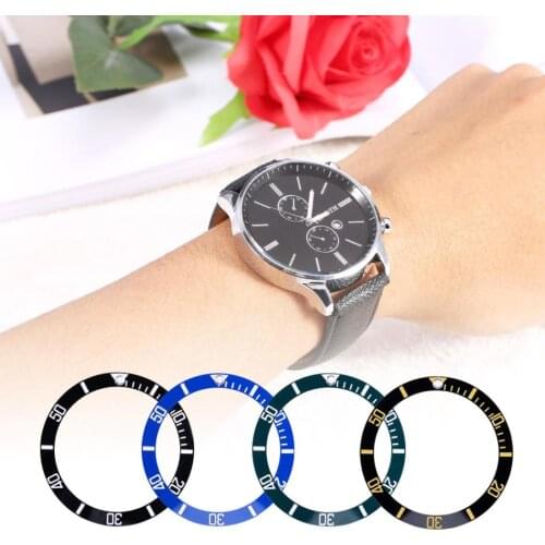 38*30.6mm High Hardness Ceramic Watch Bezel 4 Colors Choice New Lightweight Watch Wristwatch Bezel Insert Loop Replacement Parts