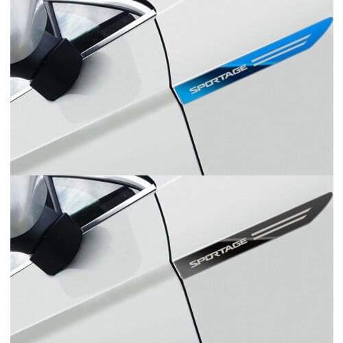 3D Car Stickers stainless steel Leaf board side tail Logo Car Styling Tail Decal For KIA SPORTAGE 2006-2020 Car Accessorie