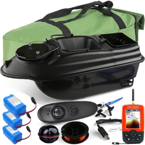 500M Wireless Remote Control Fishing Bait Boat Carp Fishing Boat LCD GPS Fishfinder Sonar Sensor Bottom Sink Hopper Toy Boat
