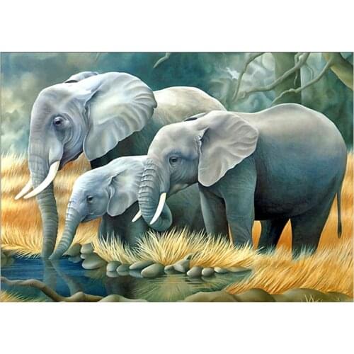 5D diamond painting full diamond new animal elephant diamond mosaic embroidery decoration home decoration