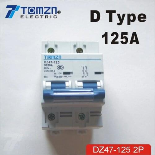 2P 125A 240V/415V 50HZ/60HZ Circuit breaker MCB sp