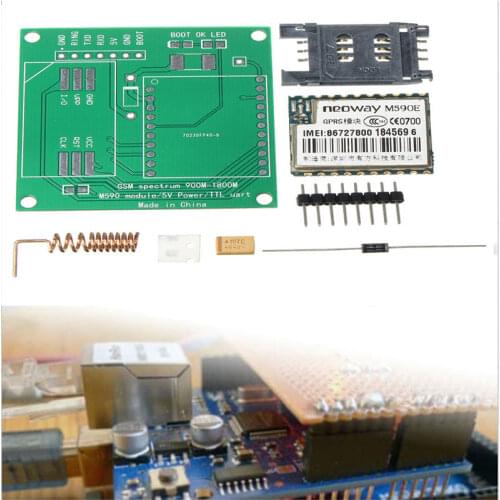 Free Shipping M590E GSM GPRS Module 900m-1800m Sms Message Diy Kits M590 Sms CPU MCU Test DIY Parts Kit