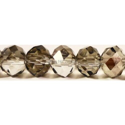 Free Ship Wholesale AAA Top Quality White Crystal Glass Faceted Rondelle Beads 14mmx12mm 1 Strand 60pcs