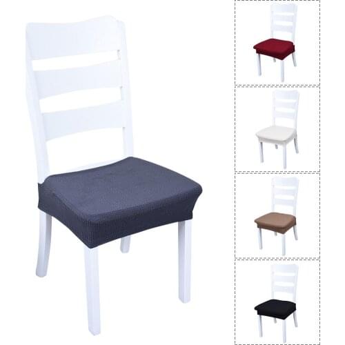 5 Color Modern Simple Style Chair Covers Removable Waterproof Stretch Slipcovers Kitchen Short Chair Cover Beauty Home Decor