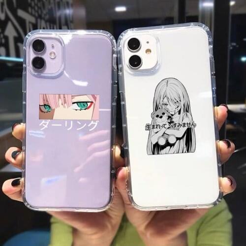 ZUIDID Zero Two Darling In The Franxx Phone Case For iPhone 12 Pro 11 XS MAX X XR SE20 7 8 6Plus Anime Soft Silicone Cover Coque