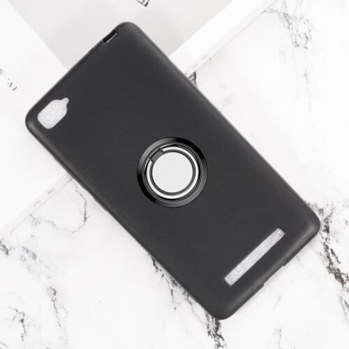 For Xiaomi Mi 4c Back Ring Holder Bracket Phone Case Cover Phone TPU Soft Silicone Cases for Xiaomi Mi 4i 2015015 5