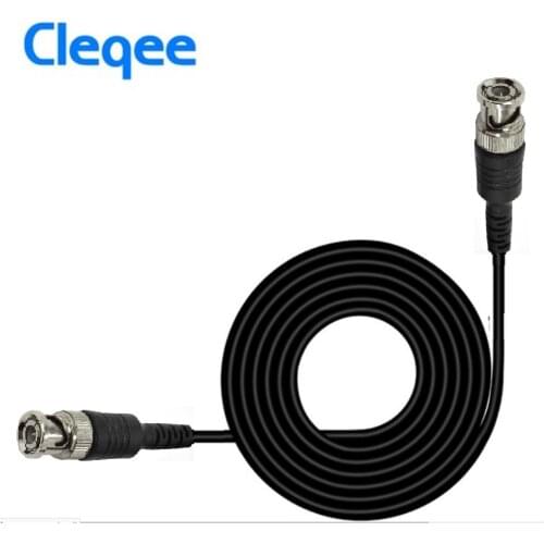 Cleqee P1013 BNC Q9 Male Plug To BNC Q9 Male Plug Oscilloscope Test Probe Cable Lead 100CM BNC-BNC