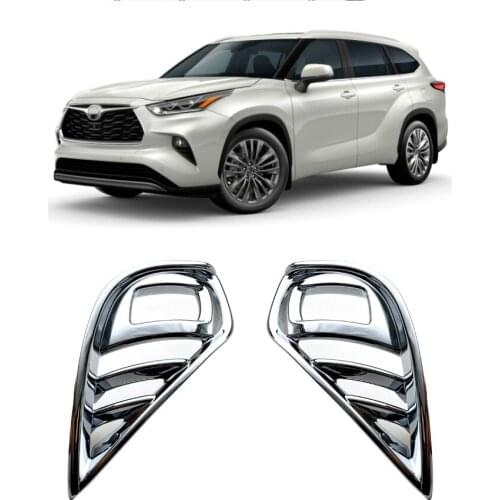 For Toyota Highlander 2021 high quality ABS chrome front fog lamp bright frame front fog lamp decorative bright frame