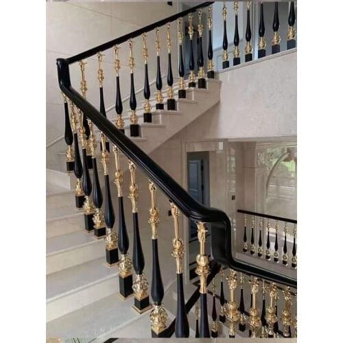 BT-045 Stair handrail railing column villa duplex loft fence platform bay window balcony stainless steel simple guardrail
