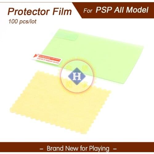 HOTHINK 100pcs/lot Clean LCD Screen Protector Film Guard For PSP 3000 3001 3004 3008 / PSP 2000
