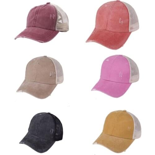 Trucker Hat Snap Back Baseball Mesh Back Cap Solid Visor Plain Blank Hats