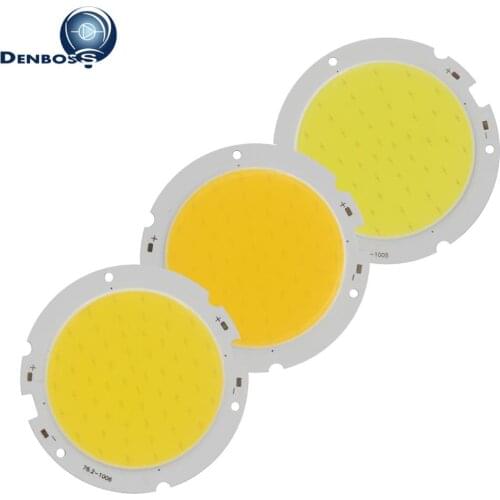 5PCS 76mm 60mm 30W Round cob led strip Light bulb lamp Source 100LM/W High Power Module Warm Nature White for downlight led cob