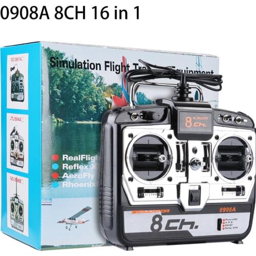 LIKEWEN 0904A/0908A 6-8CH 16 in 1 RC Flight Simulator W/CD Support G7 Phoenix 5 XTR for FPV Racing Drone Helicopter Quadcopter