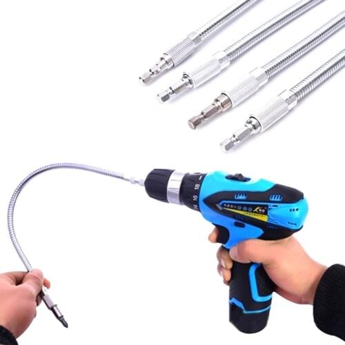 Multi Electric Metal Drill Screwdriver Bit Snake flexible Hose Cardan Shaft Connection Soft metal Extension Rod Link tool