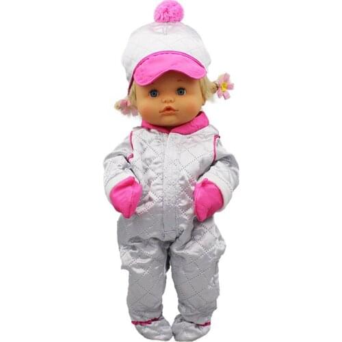 2020 New sSilver jumpsuit Doll Clothes Fit 42cm Nenuco Doll Nenuco su Hermanita Doll Accessories