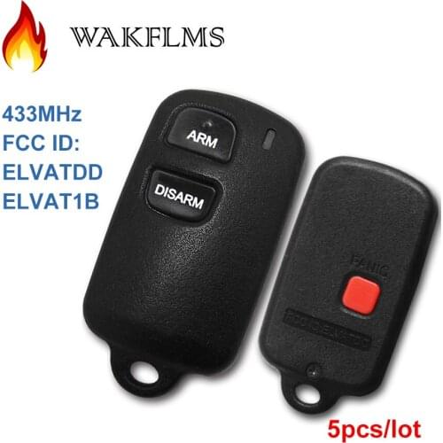OEM 3 Buttons With Panic Keyless Entry Remote Fob For Toyota Sequoia Tacoma Tundra Corolla FCC ID: ELVATDD ELVAT1B