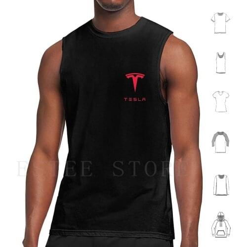 Tesla Shirt Tank Tops Vest Cotton Tesla