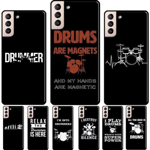 Drum Drummer Music Dj Silicone Case For Samsung Galaxy S21 S20 FE S8 S9 S10 Plus Note 10 9 Note 20 Ultra Coque